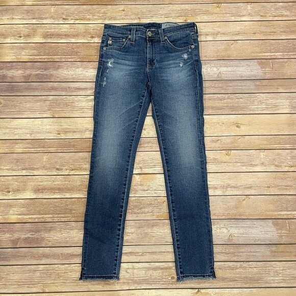 AG Adriano Goldschmied Legging Ankle Jeans in 9 Years Globe Released Hem - Picture 2 of 9